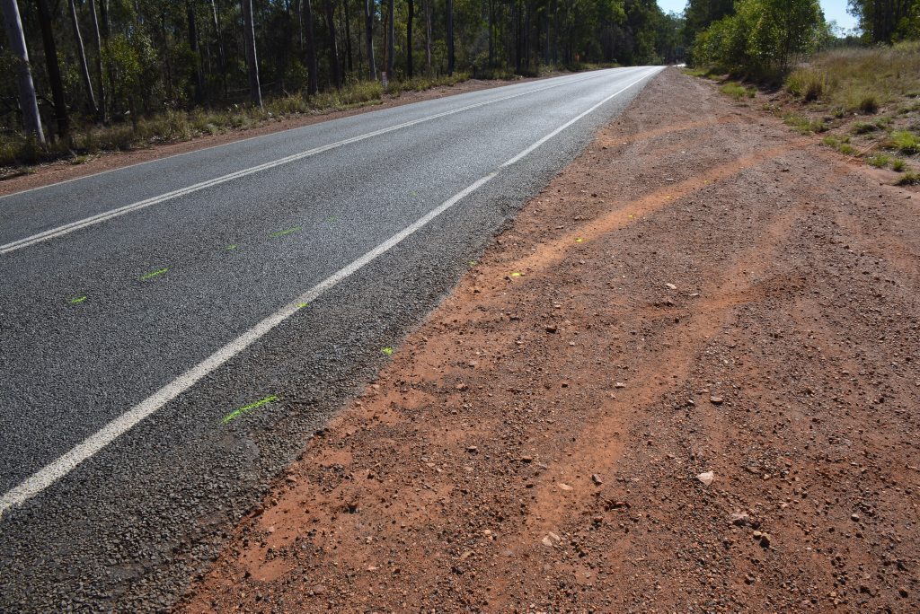 FATAL CRASH: Markings by the forensic crash unit to establish exact behaviour prior to the crash on July 1. FATAL CRASH: Markings by the forensic crash unit to establish exact behaviour prior to the crash on July 1.
