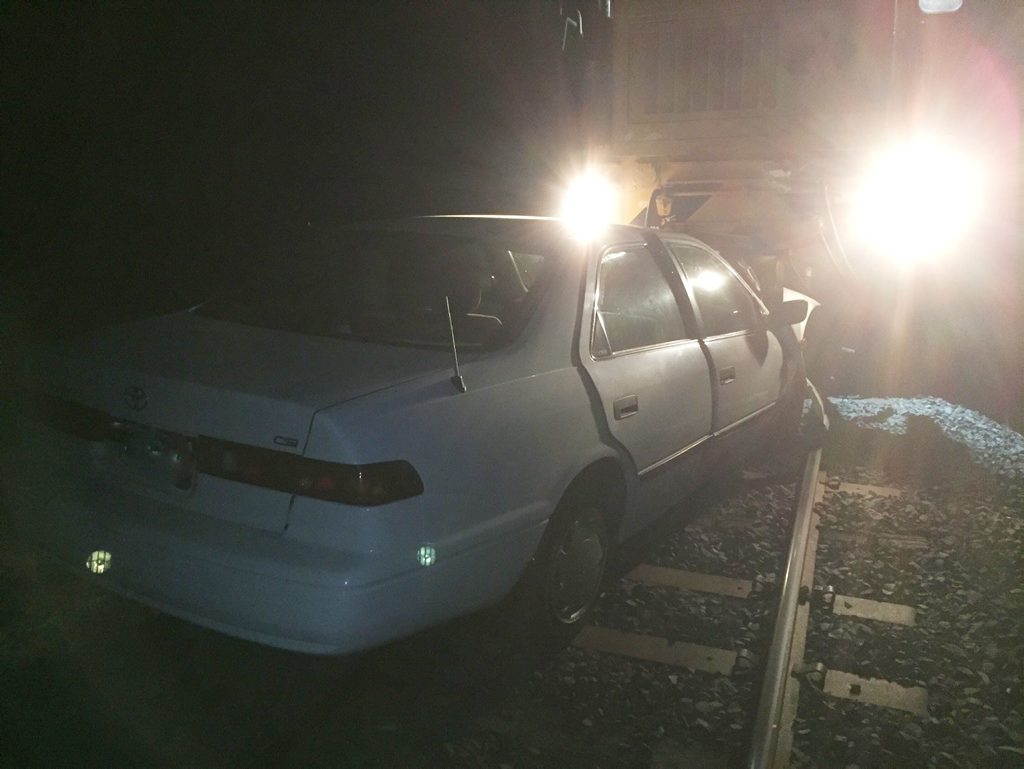 Head-on collision between a loaded coal train and a sedan between Warra and Macalister Friday morning. Head-on collision between a loaded coal train and a sedan between Warra and Macalister Friday morning.