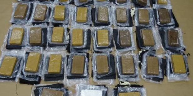 The drugs are worth an estimated street value of $14 million. Photo / NZ Police The drugs are worth an estimated street value of $14 million. Photo / NZ Police