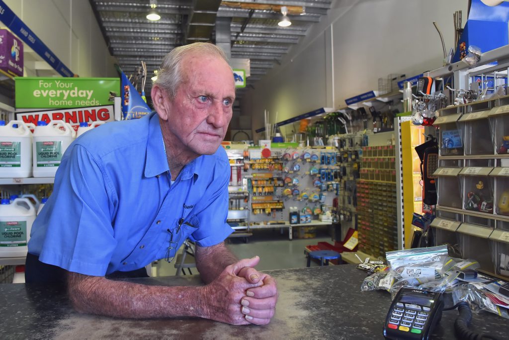 Coastal Hardware's Ian Rae shut down his store last year after 26 years in operation on the Sunshine Coast. Ian's store survived against the corporate giants until his retirement, but others have not been so lucky. Coastal Hardware's Ian Rae shut down his store last year after 26 years in operation on the Sunshine Coast. Ian's store survived against the corporate giants until his retirement, but others have not been so lucky.