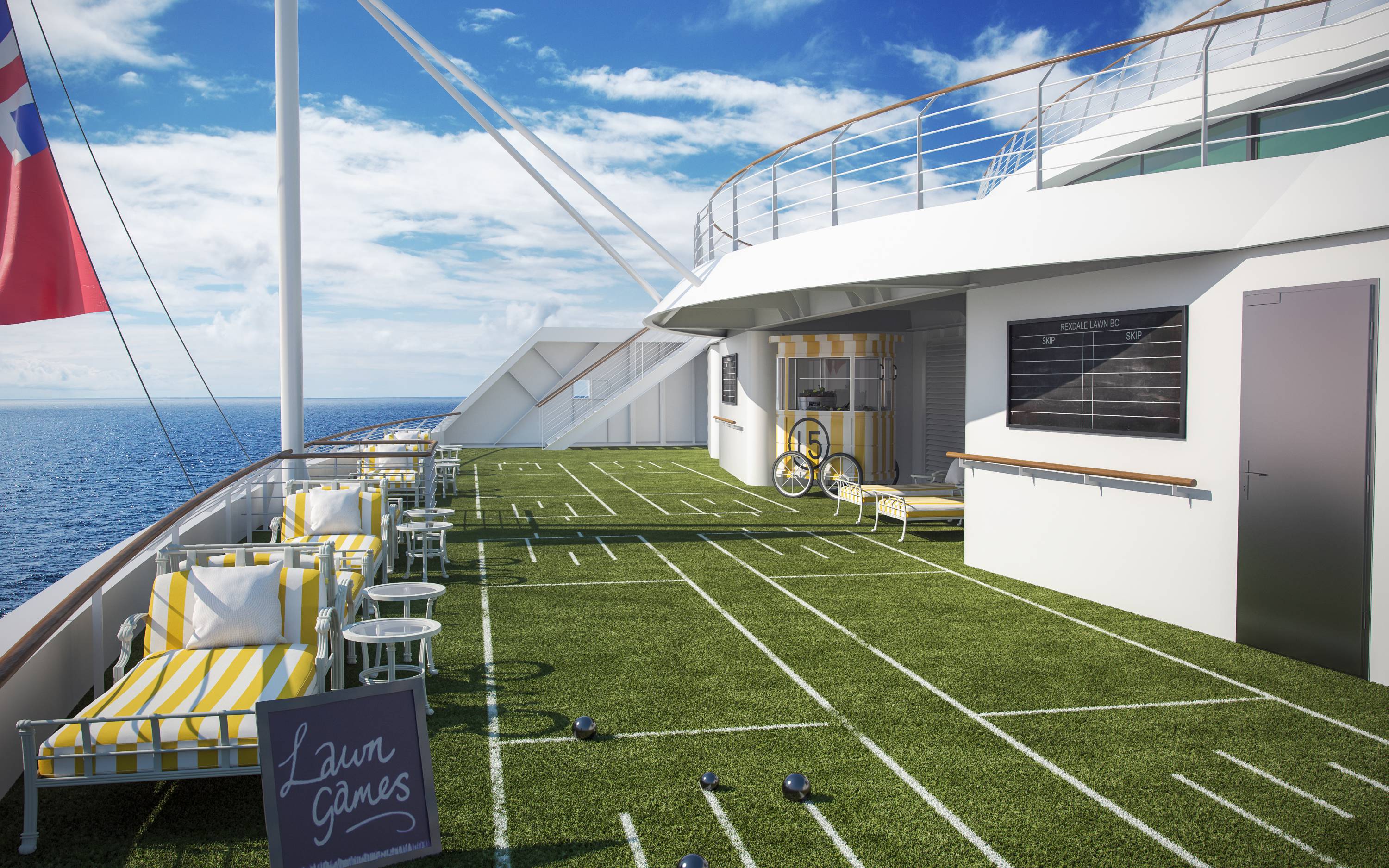 A chilled barefoot bowls green A chilled barefoot bowls green