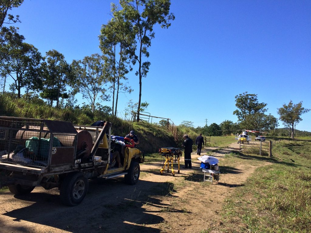 The scene of Graeme Ware's rescue on June 6. The scene of Graeme Ware's rescue on June 6.