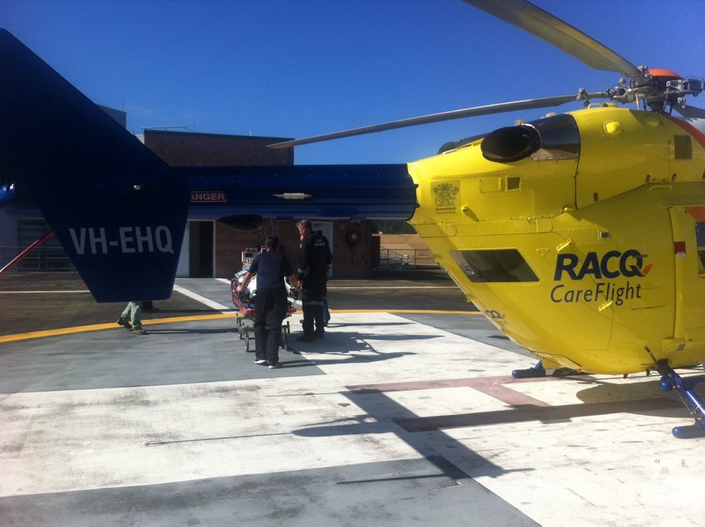 Girls suffers head injuries after horse fall. Sunshine Coast RACQ CareFlight Rescue, July 10, 2016 Girls suffers head injuries after horse fall. Sunshine Coast RACQ CareFlight Rescue, July 10, 2016