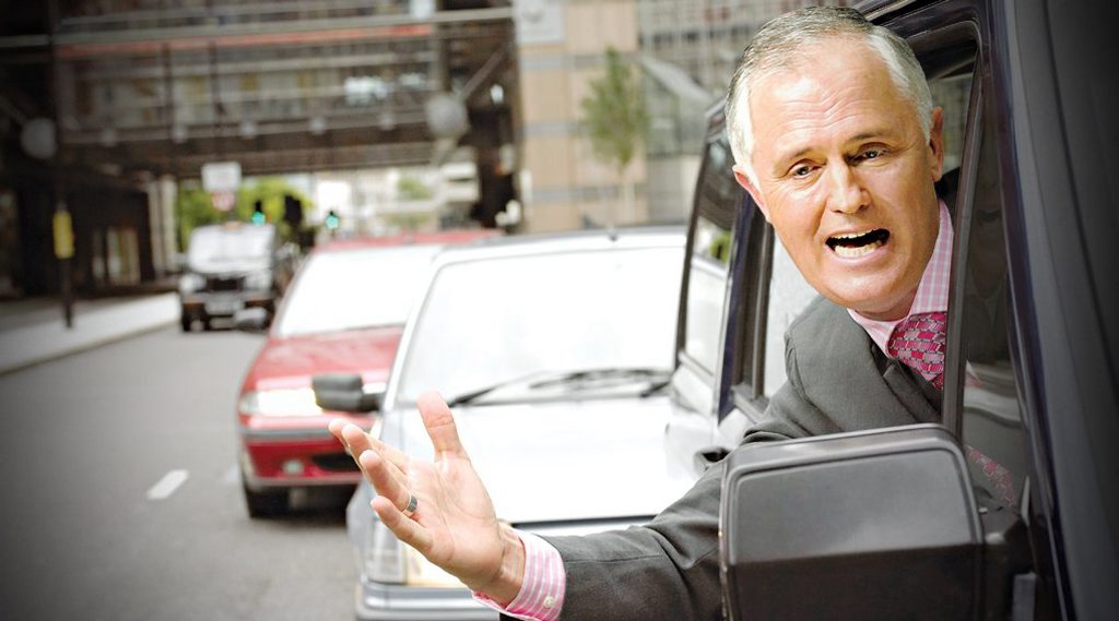 Strange Politics: Malcolm Turnbull has become a victim of Epstein's Law. (Photo Digitally altered) Strange Politics: Malcolm Turnbull has become a victim of Epstein's Law. (Photo Digitally altered)