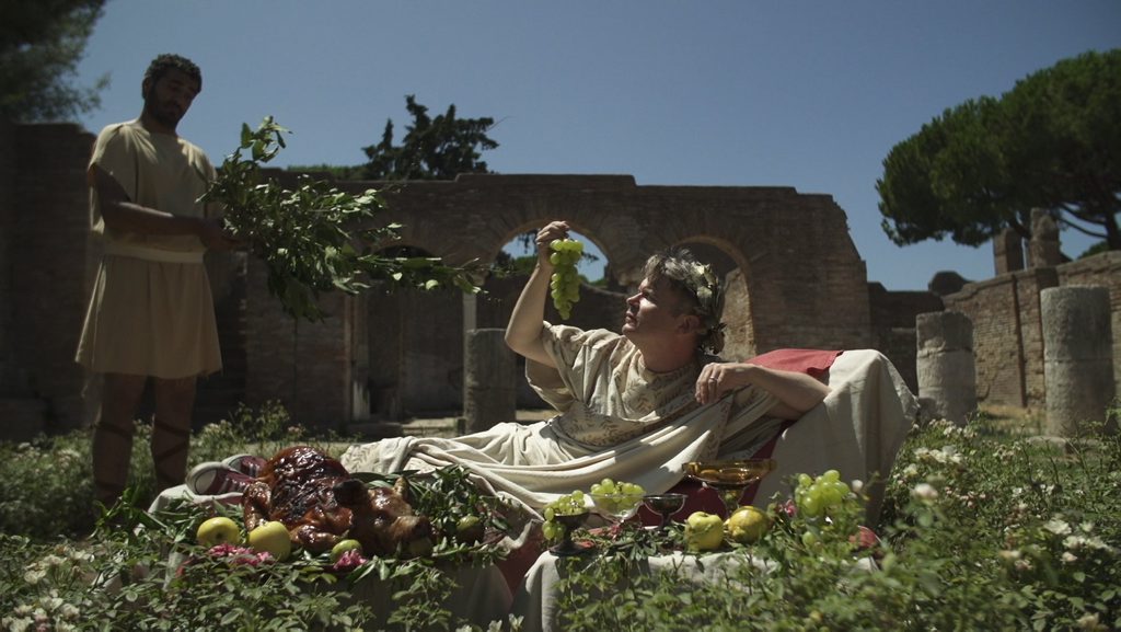 Historian John Dickie in a scene from the TV series Eating History: Italy. Historian John Dickie in a scene from the TV series Eating History: Italy.