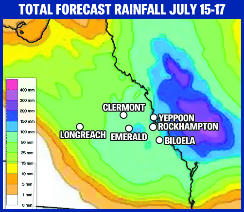 Rockhampton rainfall graphic. Rockhampton rainfall graphic.