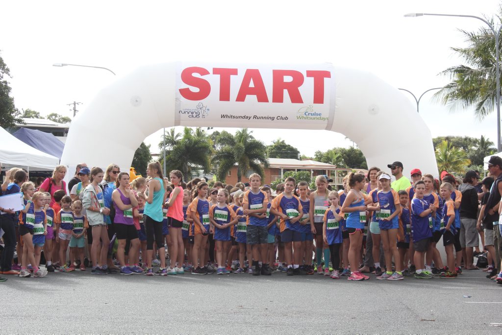 The start of the kids' 2km race this afternoon. The start of the kids' 2km race this afternoon.