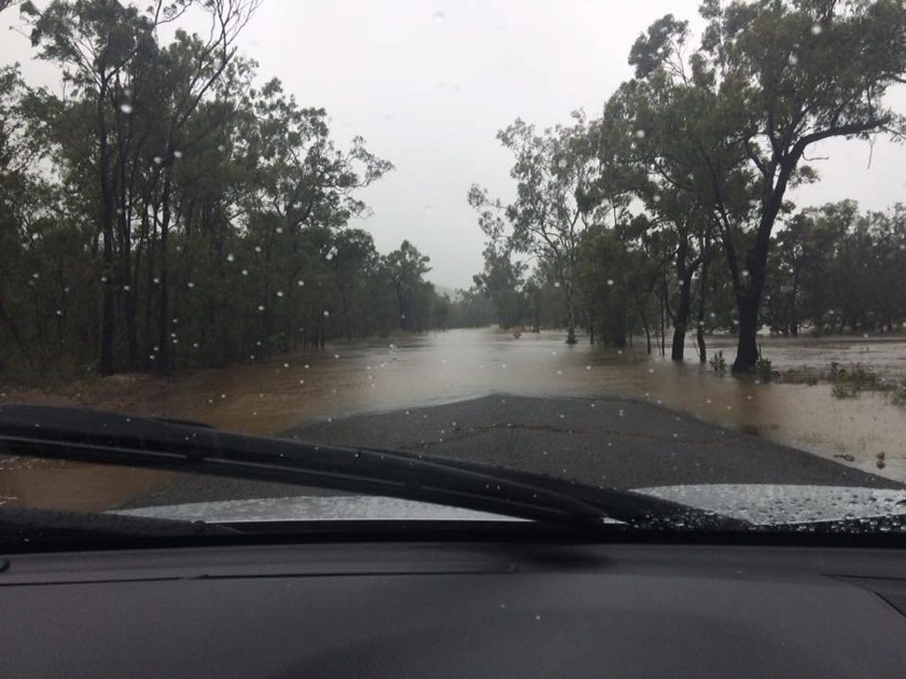 Cobraball Rd approaching from Vanderspeck Rd during July 2016 rain Photo: Contributed Cobraball Rd approaching from Vanderspeck Rd during July 2016 rain Photo: Contributed