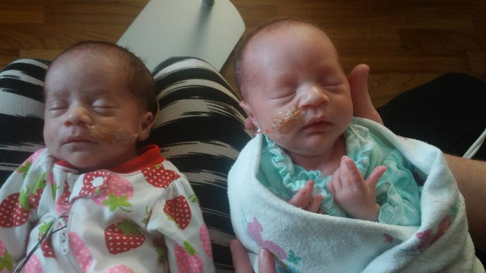 Newborns Darla and Delanie are a US mum Danesha Couch's third set of twins. Newborns Darla and Delanie are a US mum Danesha Couch's third set of twins.