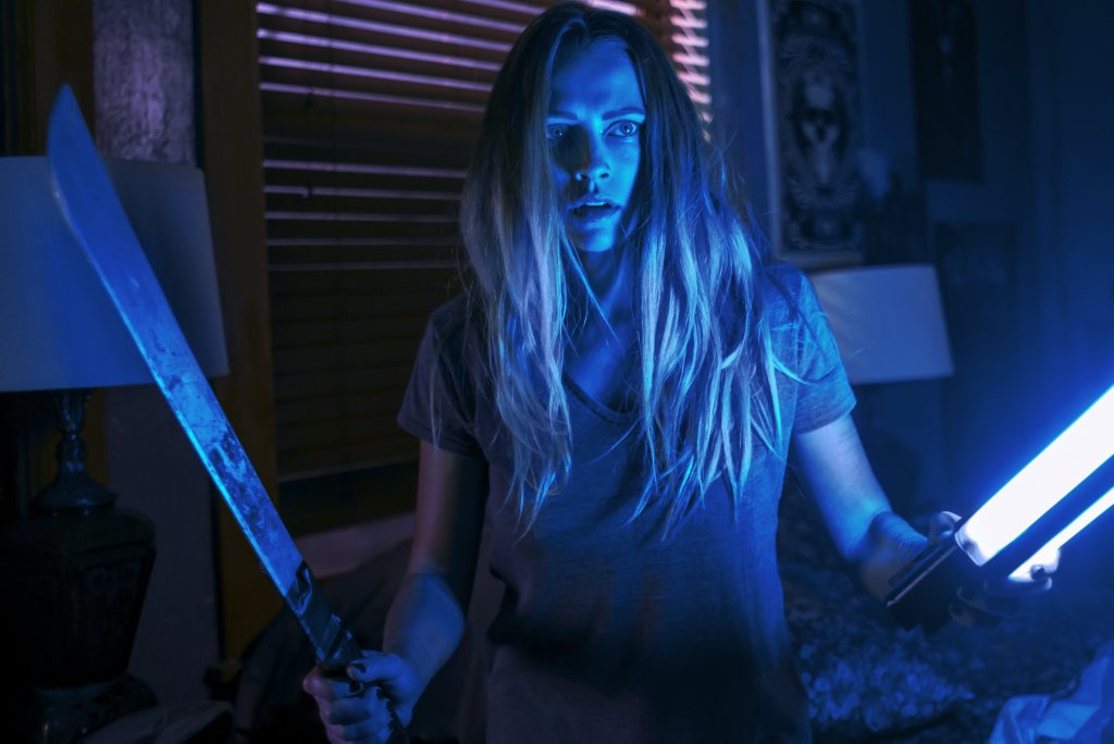 Teresa Palmer in a scene from the movie Lights Out. Teresa Palmer in a scene from the movie Lights Out.