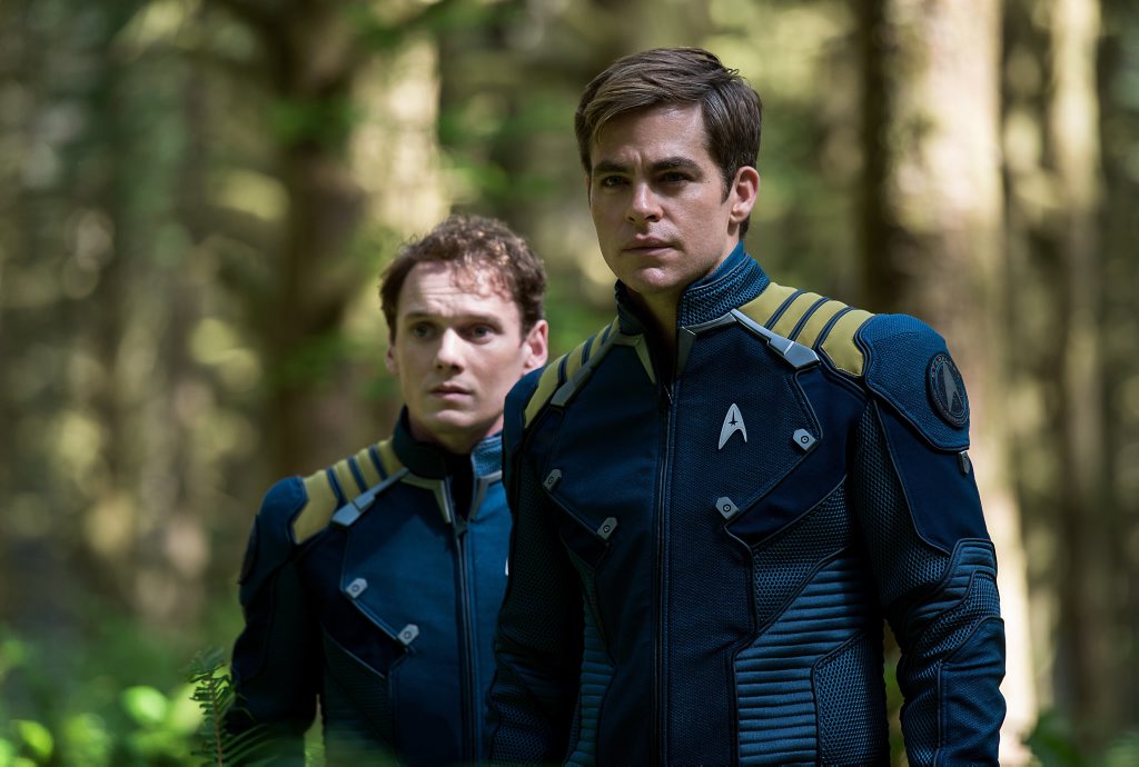 Anton Yelchin and Chris Pine in a scene from the movie Star Trek Beyond. Anton Yelchin and Chris Pine in a scene from the movie Star Trek Beyond.