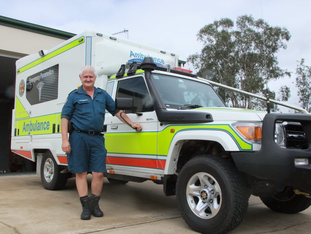 STABBED: Paramedic Phil Switzer was allegedly stabbed in the arm and abdomen on Friday. STABBED: Paramedic Phil Switzer was allegedly stabbed in the arm and abdomen on Friday.