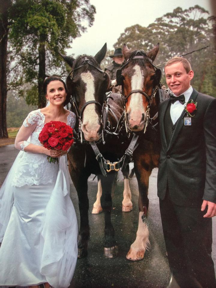 Anna and Bradley Morcombe on their wedding day in 2014. Anna and Bradley Morcombe on their wedding day in 2014.