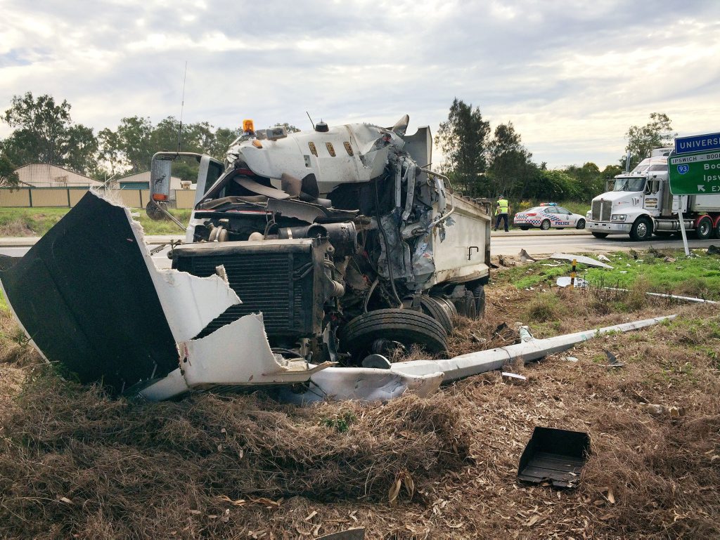 A WOMAN has been taken to Ipswich Hospital following an accident this morning. A B-double crashed on the Cunningham Highway at Yamanto. A WOMAN has been taken to Ipswich Hospital following an accident this morning. A B-double crashed on the Cunningham Highway at Yamanto.