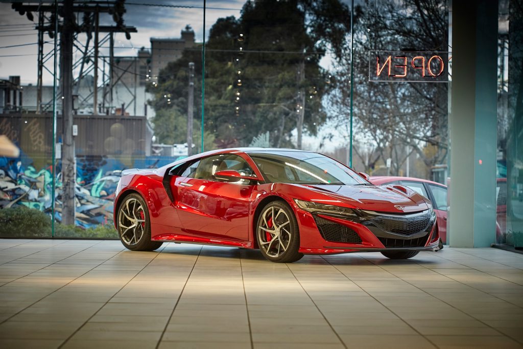 MORE THAN A LAMBORGHINI: 2017 arrival for new 427kW hybrid Honda NSX supercar; order books are open but you'll need deep pockets. Prices start at $420,000 before on-roads. MORE THAN A LAMBORGHINI: 2017 arrival for new 427kW hybrid Honda NSX supercar; order books are open but you'll need deep pockets. Prices start at $420,000 before on-roads.