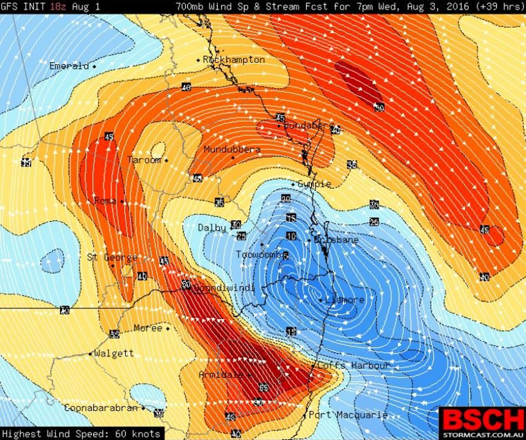 Image via BSCH and Higgins Storm Chasing showing the forecast ECL Wednesday night Image via BSCH and Higgins Storm Chasing showing the forecast ECL Wednesday night