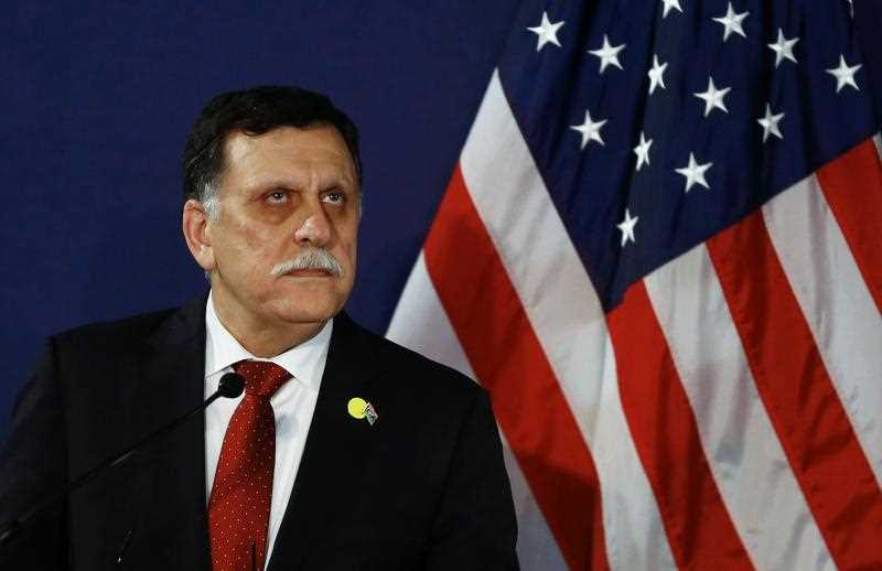Serraj said in a televised statement that American warplanes attacked the IS bastion of Sirte. No U.S. ground forces will be deployed, he said. Serraj said in a televised statement that American warplanes attacked the IS bastion of Sirte. No U.S. ground forces will be deployed, he said.