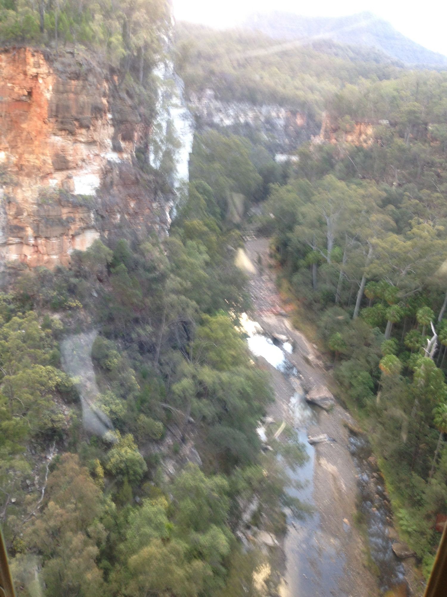 Photos from a winch rescue in Canarvon Gorge on Tuesday, August 2.
