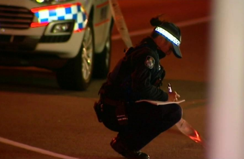 Police at the scene of the stabbing on the Gold Coast. Photo: Nine News / Twitter Police at the scene of the stabbing on the Gold Coast. Photo: Nine News / Twitter