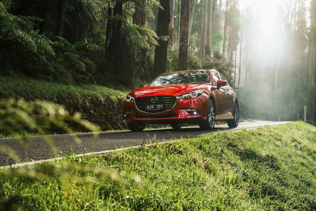 FRESHENED UP: New G-vectoring control, better safety and tech plus a few aesthetic treats for updated Mazda3. FRESHENED UP: New G-vectoring control, better safety and tech plus a few aesthetic treats for updated Mazda3.