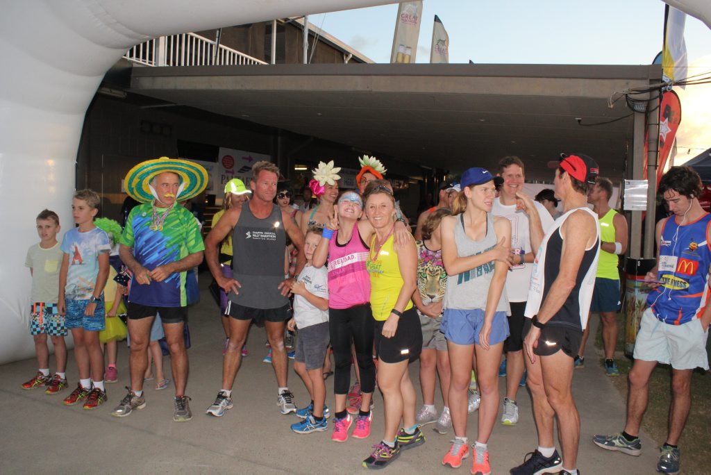 Competitors line up for the start of the Airlie Beach Race Week Family Fun Run and Walk.Photo Peter Carruthers / Whitsunday Times