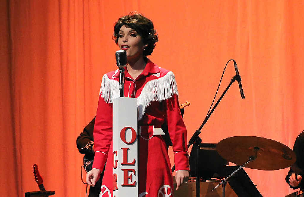 COUNTRY CLASSIC: Courtney Conway as Patsy Cline live on stage.