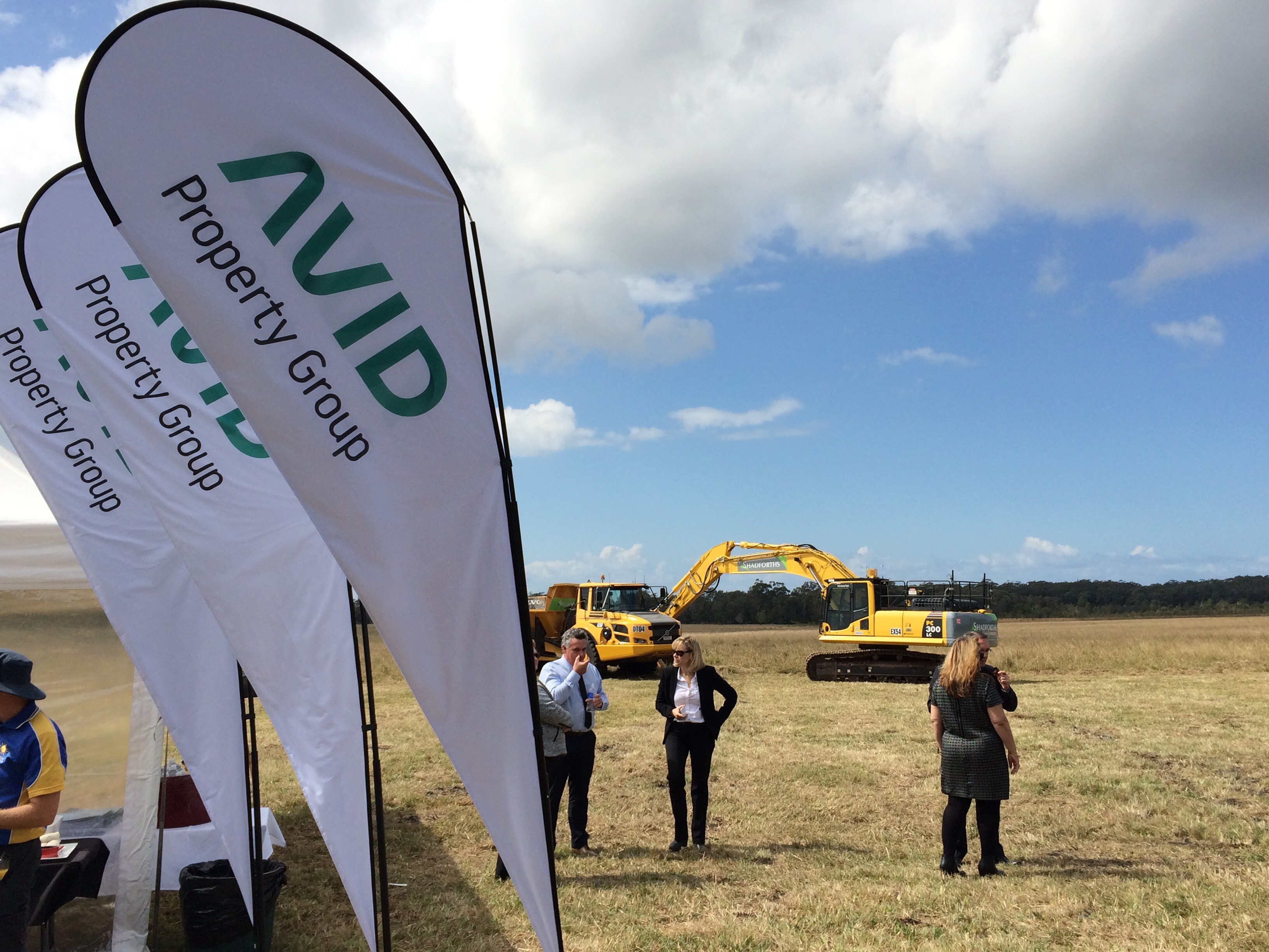 Preparing for the sod turning this morning. Preparing for the sod turning this morning.