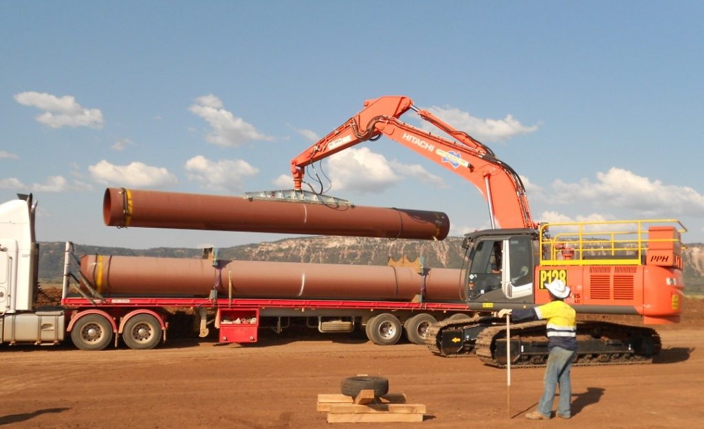 The Santos underground gas transmission pipeline, which will carry gas supplies to Gladstone, being constructed. Photo Contributed The Santos underground gas transmission pipeline, which will carry gas supplies to Gladstone, being constructed. Photo Contributed