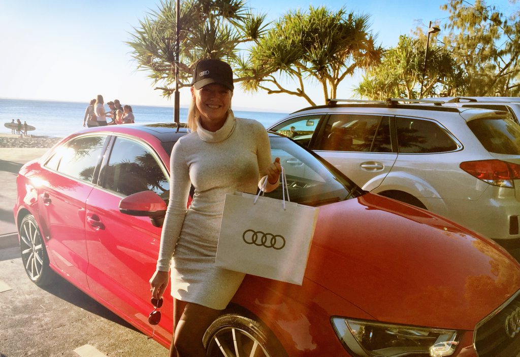 AUDI GAL: Jo Beth Taylor has an affection for Audis, and has the R8 supercar in her sights. AUDI GAL: Jo Beth Taylor has an affection for Audis, and has the R8 supercar in her sights.