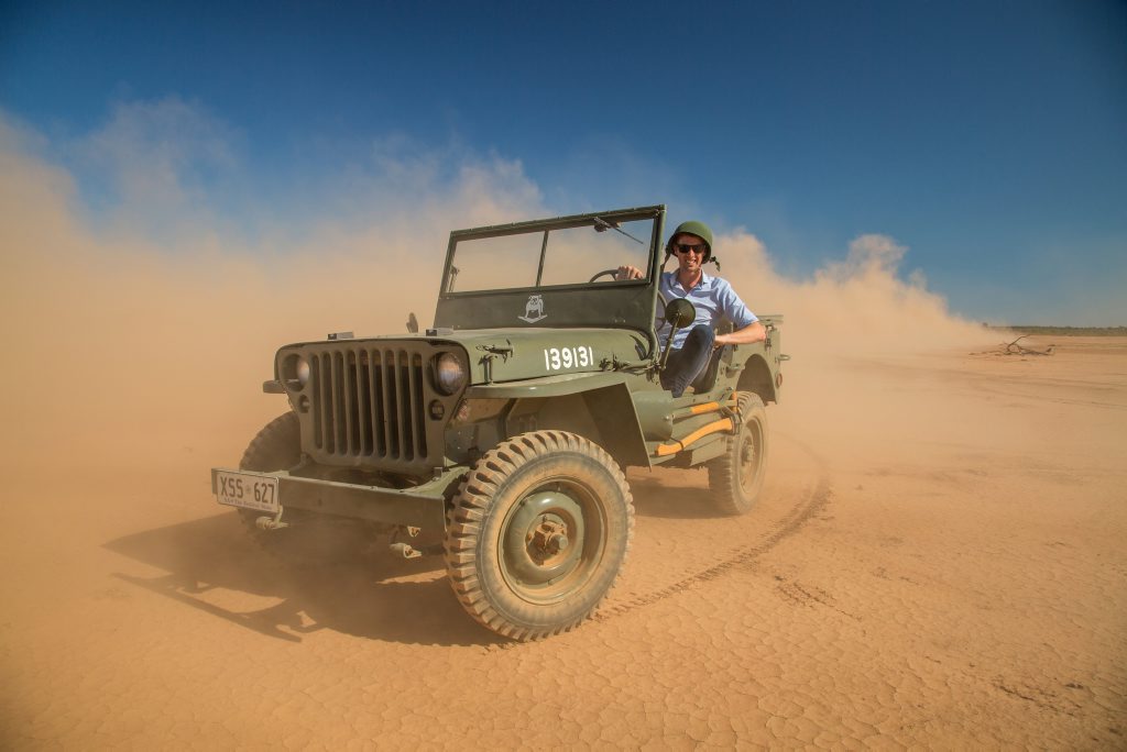 WAR HERO: 1942 Willys MB in the South Australian desert: the origin of the Jeep species as it celebrates its 75th anniversary. WAR HERO: 1942 Willys MB in the South Australian desert: the origin of the Jeep species as it celebrates its 75th anniversary.
