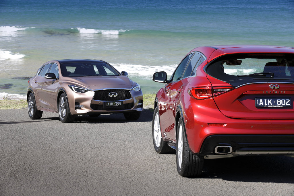 DIFFERENT STROKES: Infiniti hopes to gain more recognition in Australia by offering its Q30 in the small SUV segment. DIFFERENT STROKES: Infiniti hopes to gain more recognition in Australia by offering its Q30 in the small SUV segment.