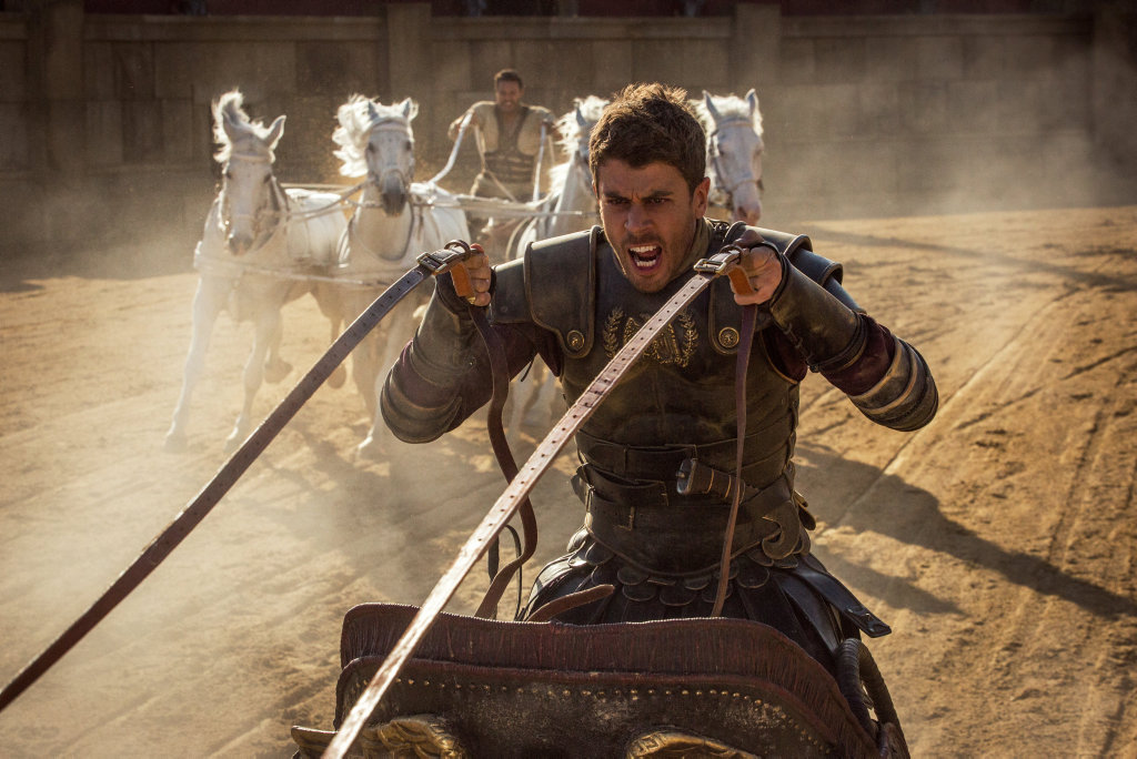 Toby Kebbell plays Messala Severus and Jack Huston plays Judah Ben-Hur in a scene from Ben-Hur. Toby Kebbell plays Messala Severus and Jack Huston plays Judah Ben-Hur in a scene from Ben-Hur.