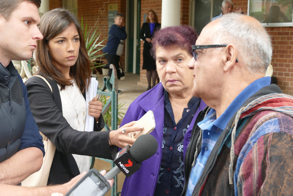 The family of Lynette Daley, her mother Thelma Davis and stepfather Gordon Davis speak to the media outside Grafton Court.Photo Tim Howard / Daily Examiner The family of Lynette Daley, her mother Thelma Davis and stepfather Gordon Davis speak to the media outside Grafton Court.Photo Tim Howard / Daily Examiner