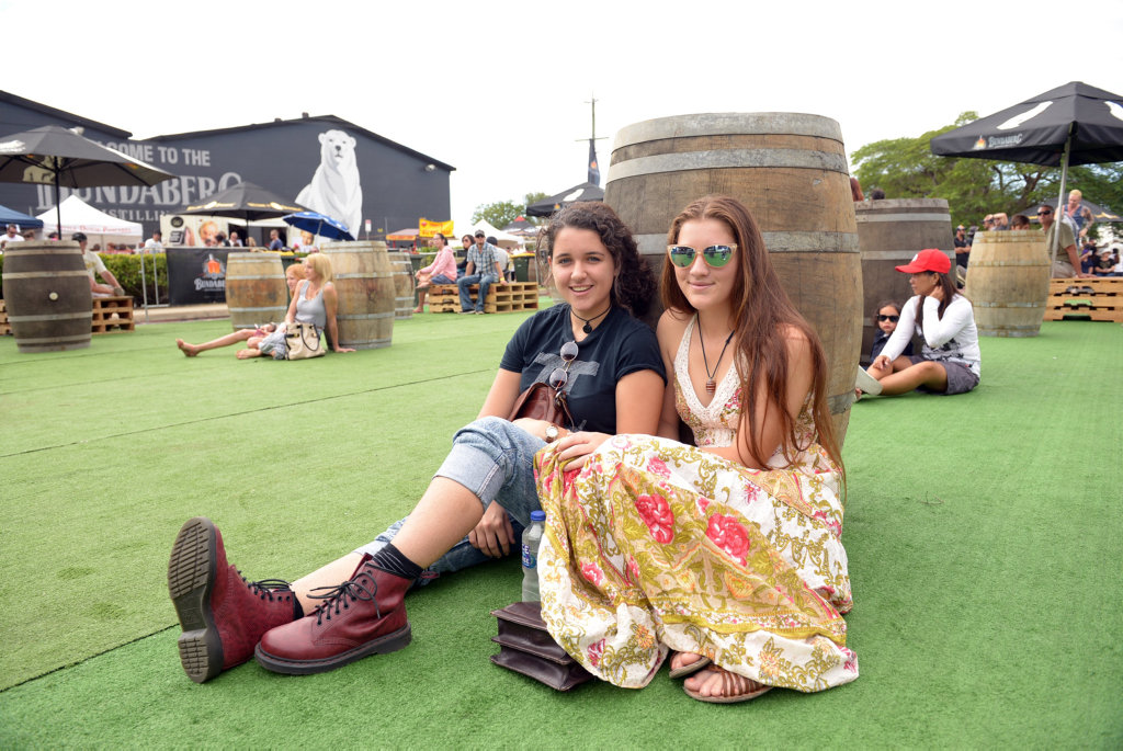 FEEL THE BEAT: Xanthia Joyall and Khaleah Hepi take in the live bands at last year's Spirit of Bundaberg Festival at the Bundaberg Distillery. Photo: Paul Donaldson / NewsMail FEEL THE BEAT: Xanthia Joyall and Khaleah Hepi take in the live bands at last year's Spirit of Bundaberg Festival at the Bundaberg Distillery. Photo: Paul Donaldson / NewsMail