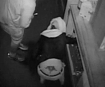 The image was taken from CCTV footage involving the break and enter of a business address which occurred on August 20 in Marburg. The image was taken from CCTV footage involving the break and enter of a business address which occurred on August 20 in Marburg.