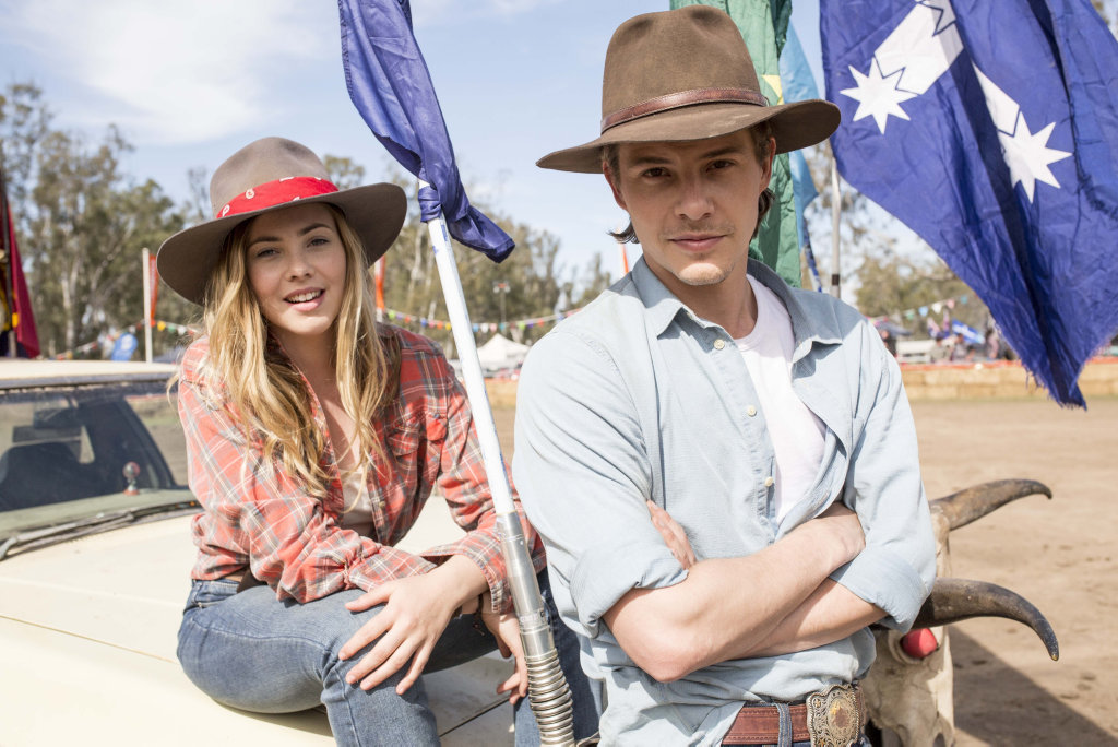 Morgan Griffin and Xavier Samuel in a scene from the movie Spin Out. Morgan Griffin and Xavier Samuel in a scene from the movie Spin Out.