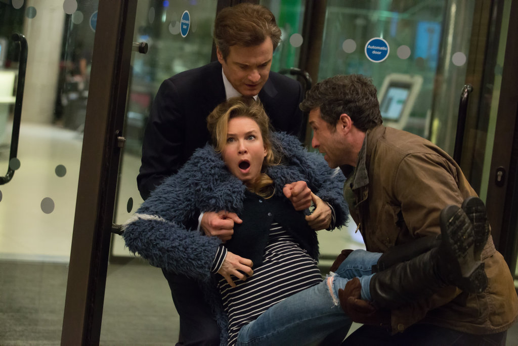 Renee Zellweger, Colin Firth and Patrick Dempsey in a scene from Bridget Jones's Baby. Renee Zellweger, Colin Firth and Patrick Dempsey in a scene from Bridget Jones's Baby.