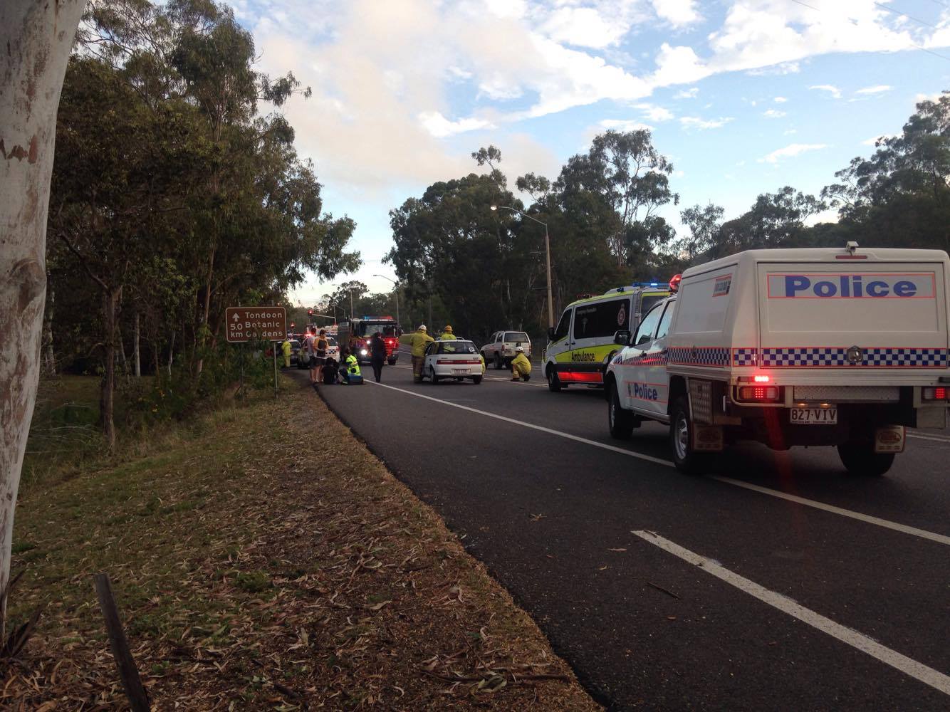 CAR CRASH: Four-vehicle car crash on Glenlyon St. CAR CRASH: Four-vehicle car crash on Glenlyon St.