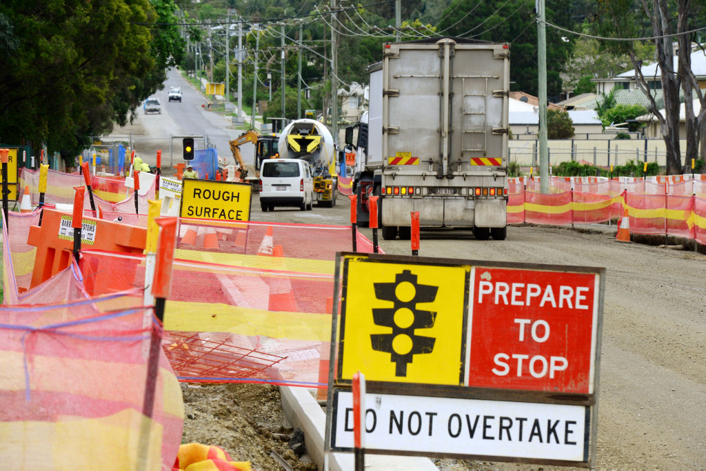 Roadworks continue to have a negative impact on businesses operating on Briggs Road, Raceview. Roadworks continue to have a negative impact on businesses operating on Briggs Road, Raceview.