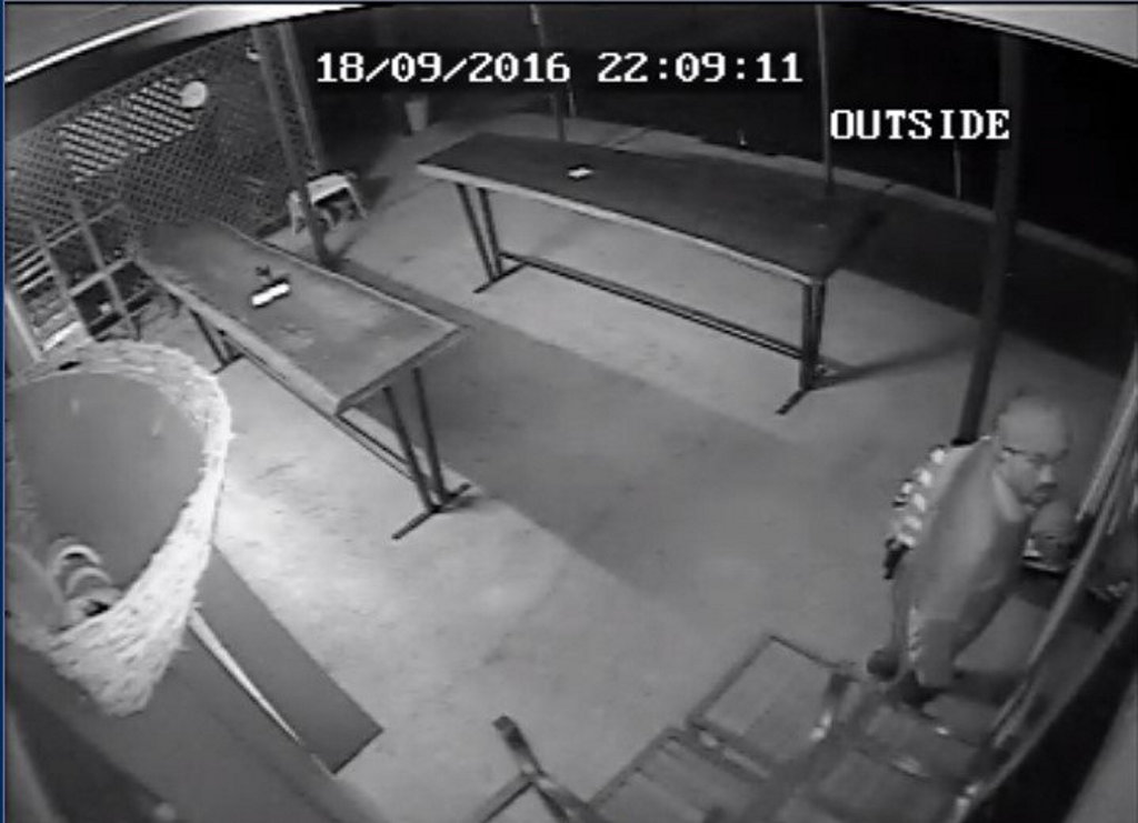 Gladstone Police are looking for this man who broke into the Mount Larcom Bowls Club, Mount Larcom State School and Mount Larcom Community Pool. Gladstone Police are looking for this man who broke into the Mount Larcom Bowls Club, Mount Larcom State School and Mount Larcom Community Pool.