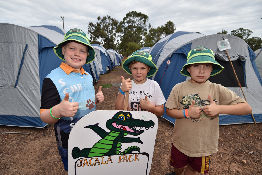 Cuboree 2016 - (L) Jacob Atkins from Marsden with Shawn Ross and Mitchell Kaeser from Baddow Scout Group. Cuboree 2016 - (L) Jacob Atkins from Marsden with Shawn Ross and Mitchell Kaeser from Baddow Scout Group.
