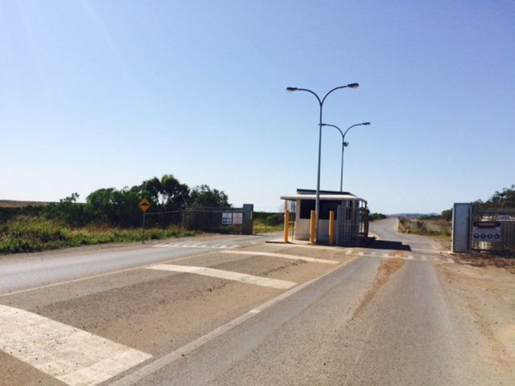 There has been a 200m exclusion zone set up outside the ammonia vapour leak in Yarwun. There has been a 200m exclusion zone set up outside the ammonia vapour leak in Yarwun.