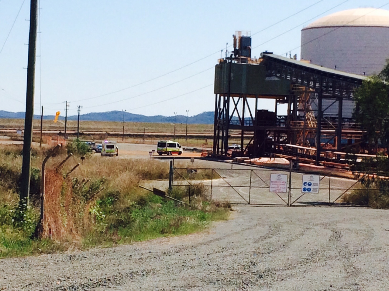 Emergency services are at the scene of an ammonia vapour leak in Gladstone. Emergency services are at the scene of an ammonia vapour leak in Gladstone.