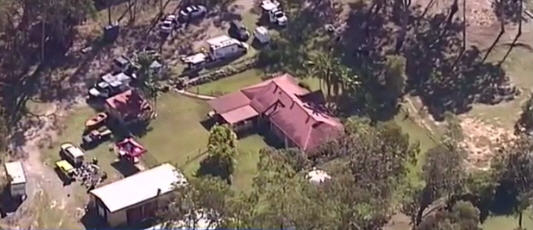 Police have begun an excavation of the backyard at the Thorburn family home at Chambers Flat. Police have begun an excavation of the backyard at the Thorburn family home at Chambers Flat.