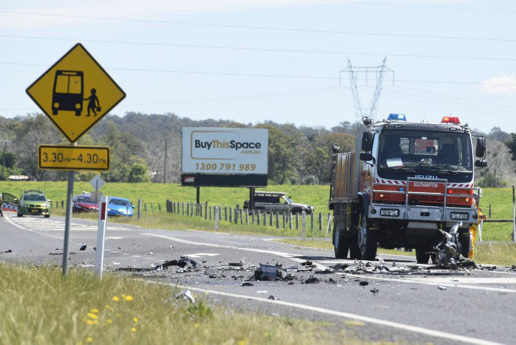 TRAGIC SCENE: Two people have died in a head-on collision between a truck and a car on the Gwydir Highway at Waterview Heights. TRAGIC SCENE: Two people have died in a head-on collision between a truck and a car on the Gwydir Highway at Waterview Heights.