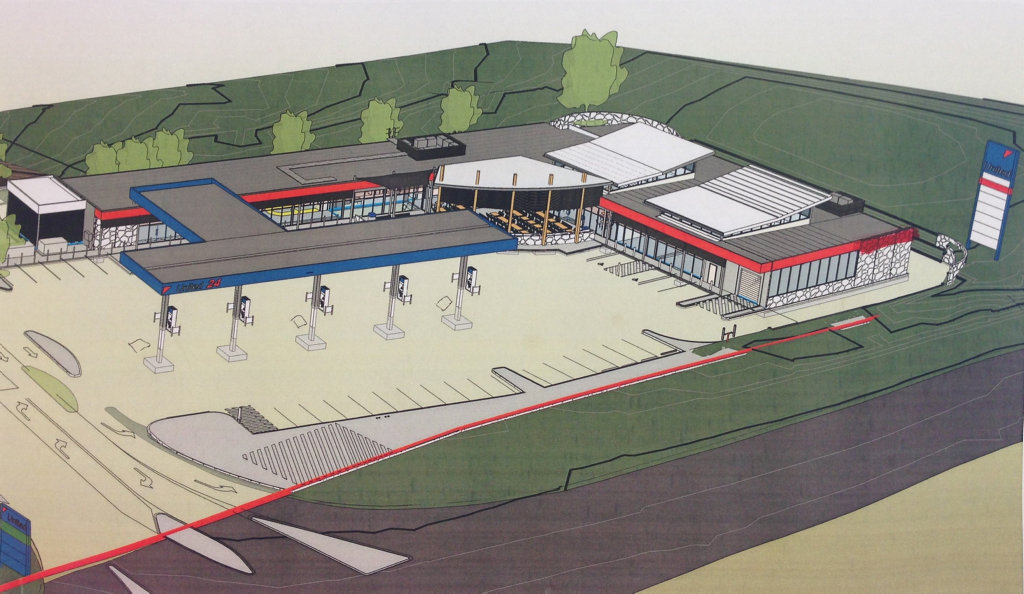 NEW STATION: A drawing of the finalised Gunalda Service Centre, owned by United Petroleum, set to open late November 2016. NEW STATION: A drawing of the finalised Gunalda Service Centre, owned by United Petroleum, set to open late November 2016.