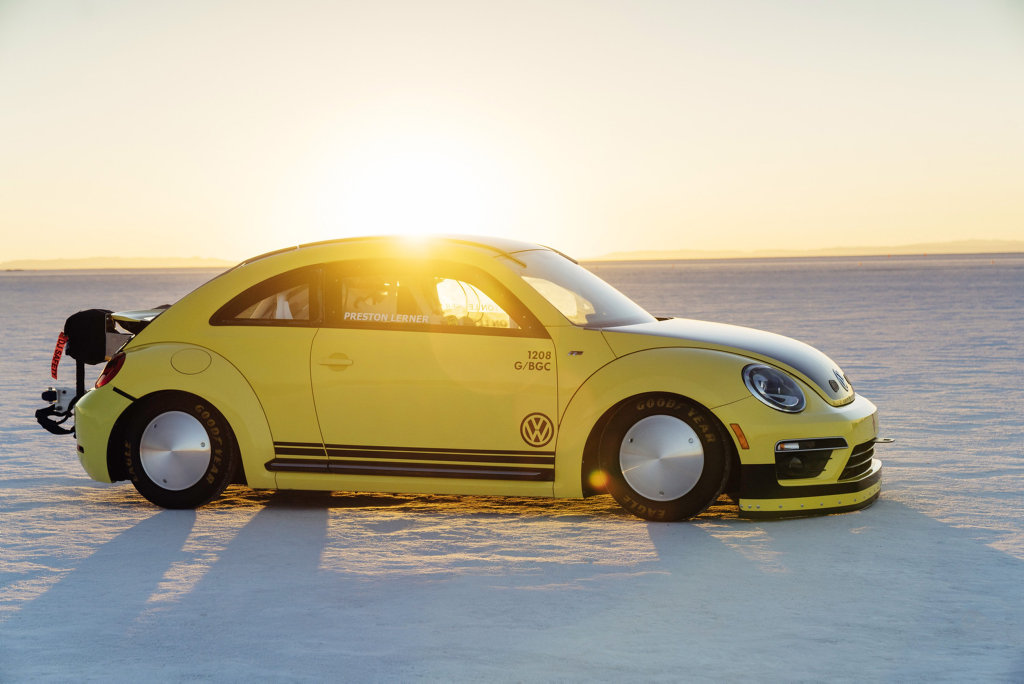 VW Beetle LSR managed 328kmh at Great Salt Lake in Bonneville, Utah (USA).Photo: Contributed VW Beetle LSR managed 328kmh at Great Salt Lake in Bonneville, Utah (USA).Photo: Contributed