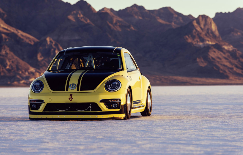 VW Beetle LSR managed 328kmh at Great Salt Lake in Bonneville, Utah (USA).Photo: Contributed VW Beetle LSR managed 328kmh at Great Salt Lake in Bonneville, Utah (USA).Photo: Contributed