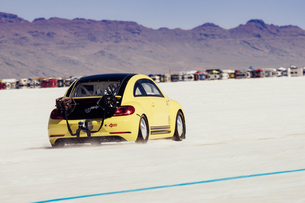 VW Beetle LSR managed 328kmh at Great Salt Lake in Bonneville, Utah (USA).Photo: Contributed VW Beetle LSR managed 328kmh at Great Salt Lake in Bonneville, Utah (USA).Photo: Contributed
