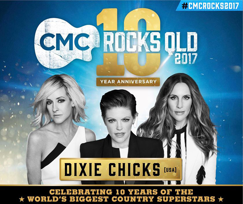 The 10th annual CMC Rocks festival will be headlined by The Dixie Chicks. The 10th annual CMC Rocks festival will be headlined by The Dixie Chicks.